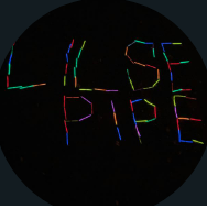 Gruppenbild mit Knicklichtern